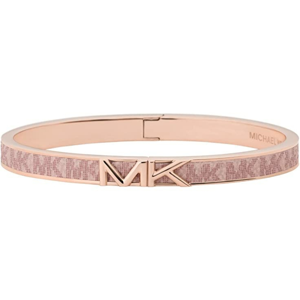 Michael Kors Rose Gold-Tone Logo Thin Bangle